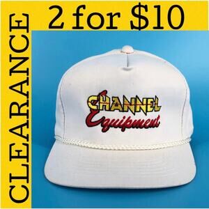🟡 90s Channel Equipment trucker hat 1990s vintage
